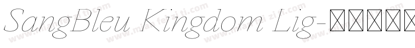 SangBleu Kingdom Lig字体转换